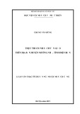 Luận văn thạc sĩ chuyên ngành Chính sách công: Thực thi Chính sách tôn giáo trên địa bàn huyện Mường Nhé, tỉnh Điện Biên