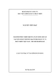 Luận văn Thạc sĩ chuyên ngành Tài chính ngân hàng: Giải pháp phát triển dịch vụ bán lẻ tại Ngân hàng Thương mại cổ phần Đầu tư và Phát triển Việt Nam – Chi nhánh Hồng Hà