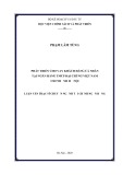 Luận văn Thạc sĩ chuyên ngành Tài chính ngân hàng: Phát triển cho vay khách hàng cá nhân tại Ngân hàng TMCP Đại Chúng Việt Nam- Chi nhánh Hà Nội