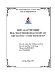 Khóa luận tốt nghiệp: Hoàn thiện kế toán nguyên vật liệu tại Công ty TNHH Thành Hưng